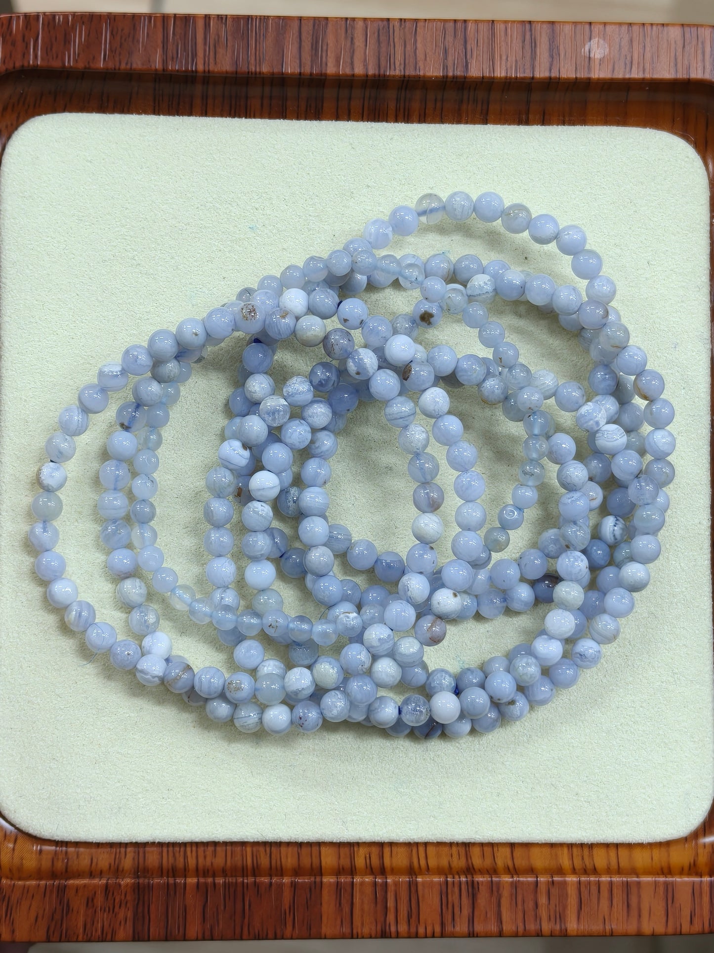 Lace Agate Bracelet 5mm