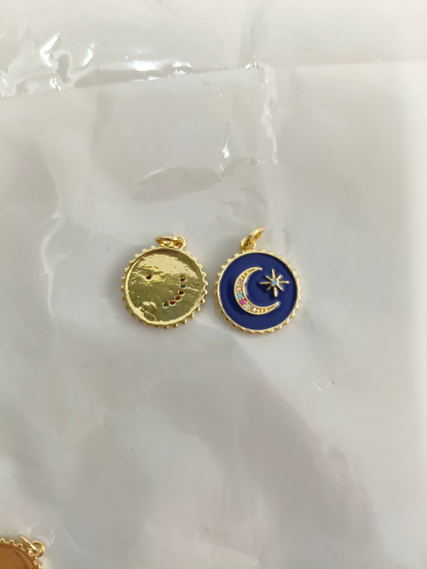 Blue Star and Crescent Pendant