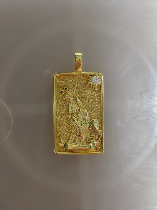 22 Ace Tarot Pendants | Fully Set with Rhinestones & Colorfast Electroplated Gold