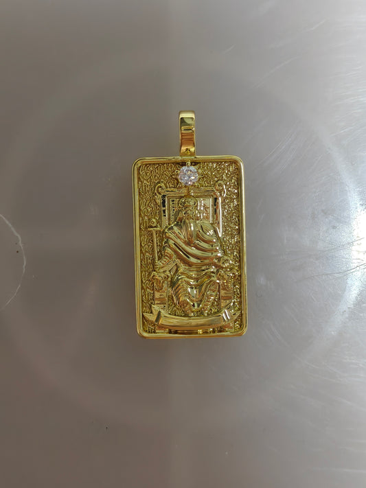 22 Ace Tarot Pendants | Fully Set with Rhinestones & Colorfast Electroplated Gold