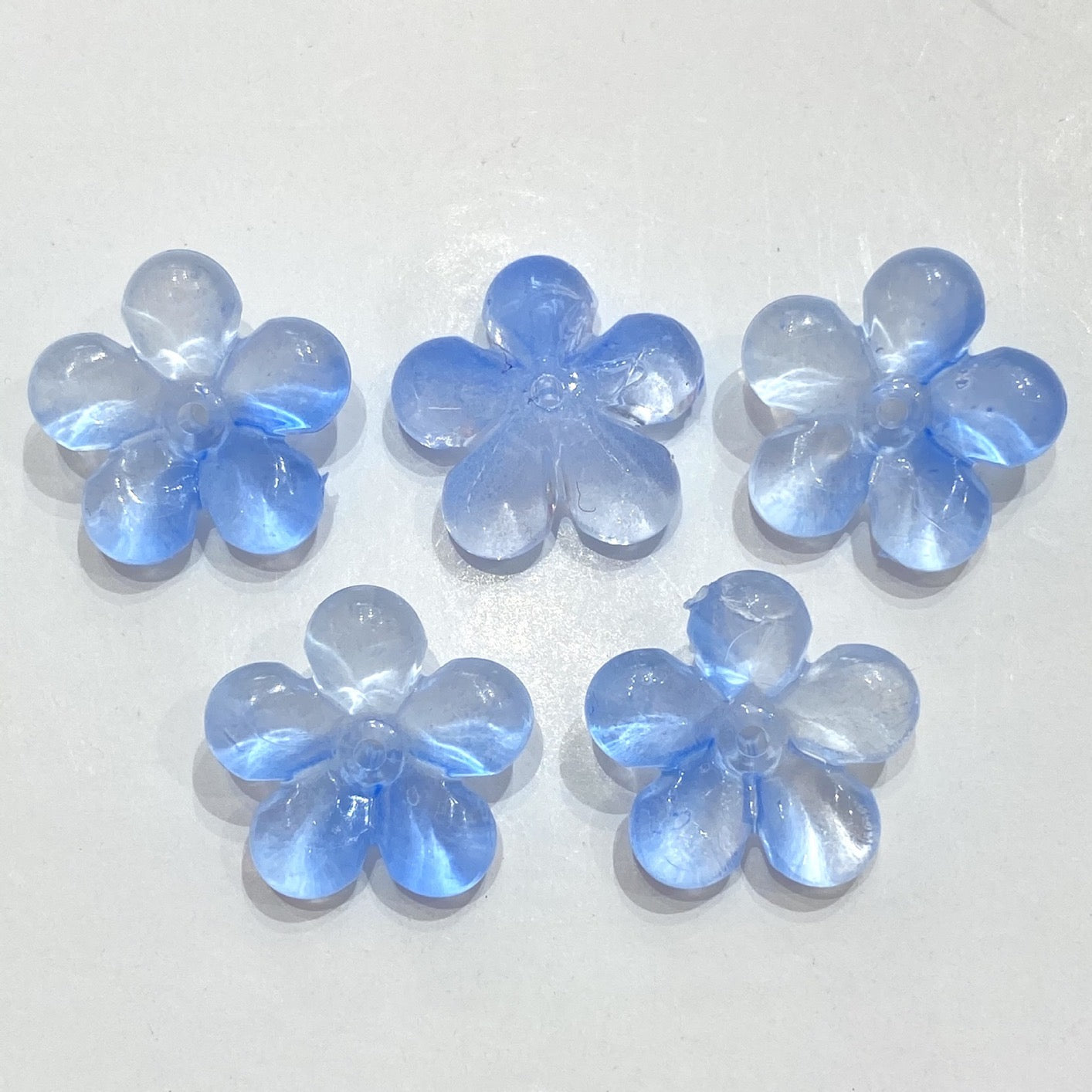 22mm Five-Petal Flower Two-Color Gradient 100g/bag