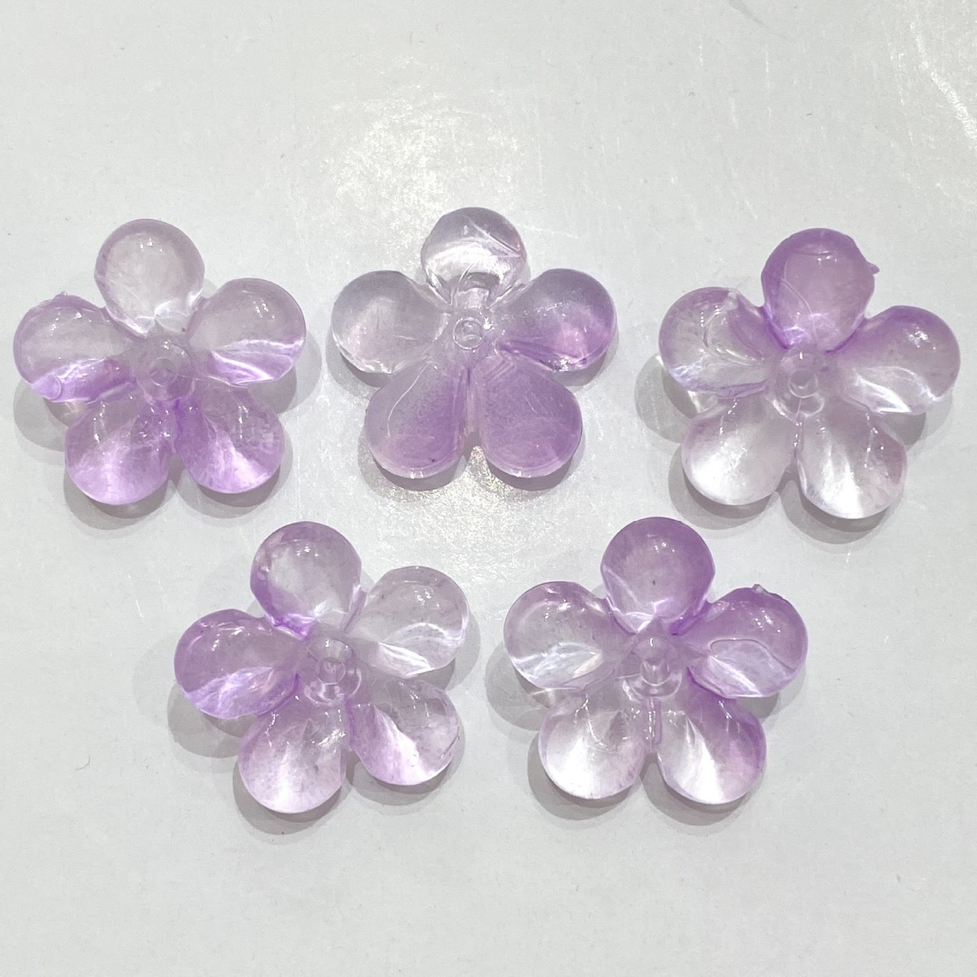 22mm Five-Petal Flower Two-Color Gradient 100g/bag