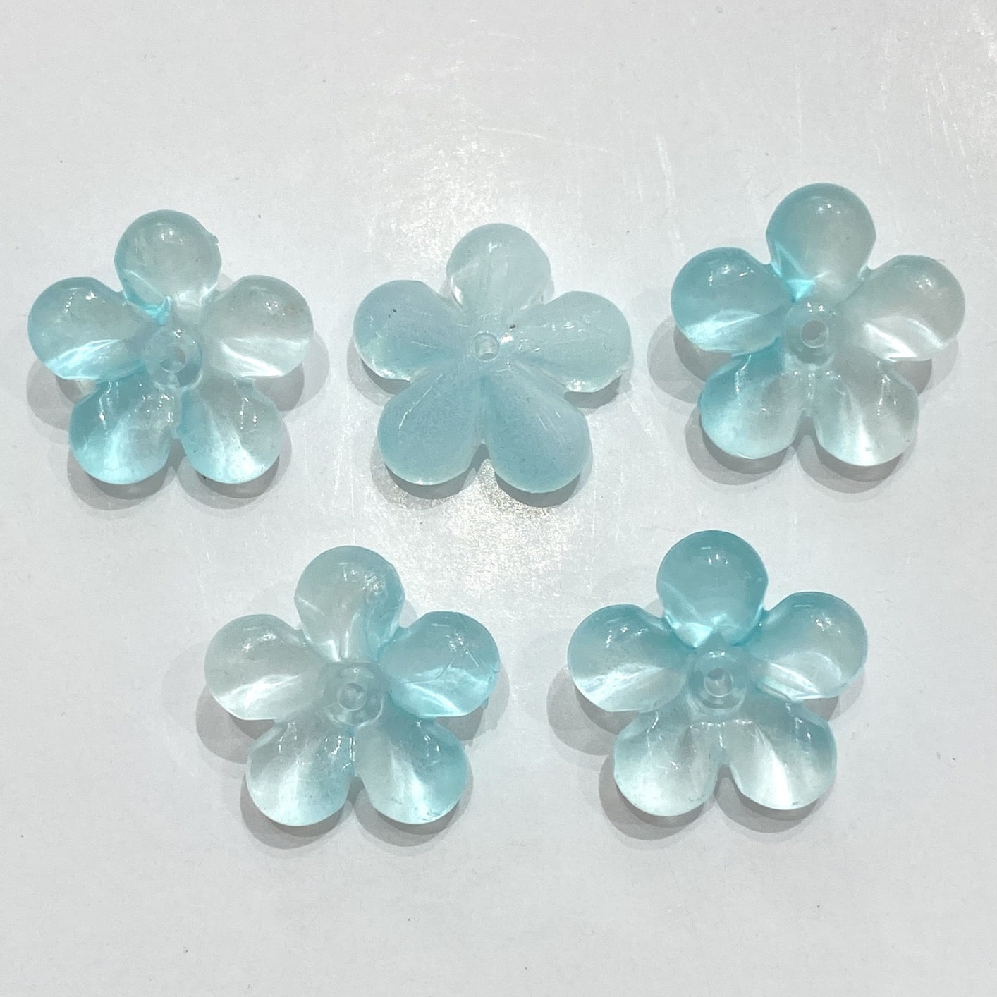 22mm Five-Petal Flower Two-Color Gradient 100g/bag