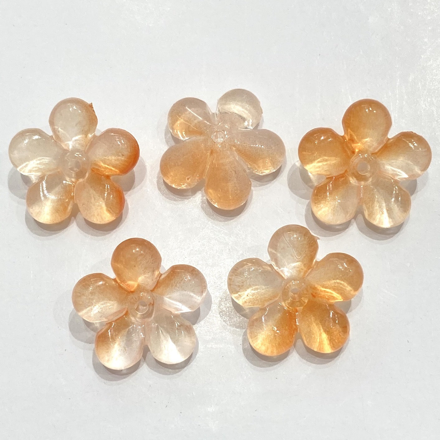 22mm Five-Petal Flower Two-Color Gradient 100g/bag