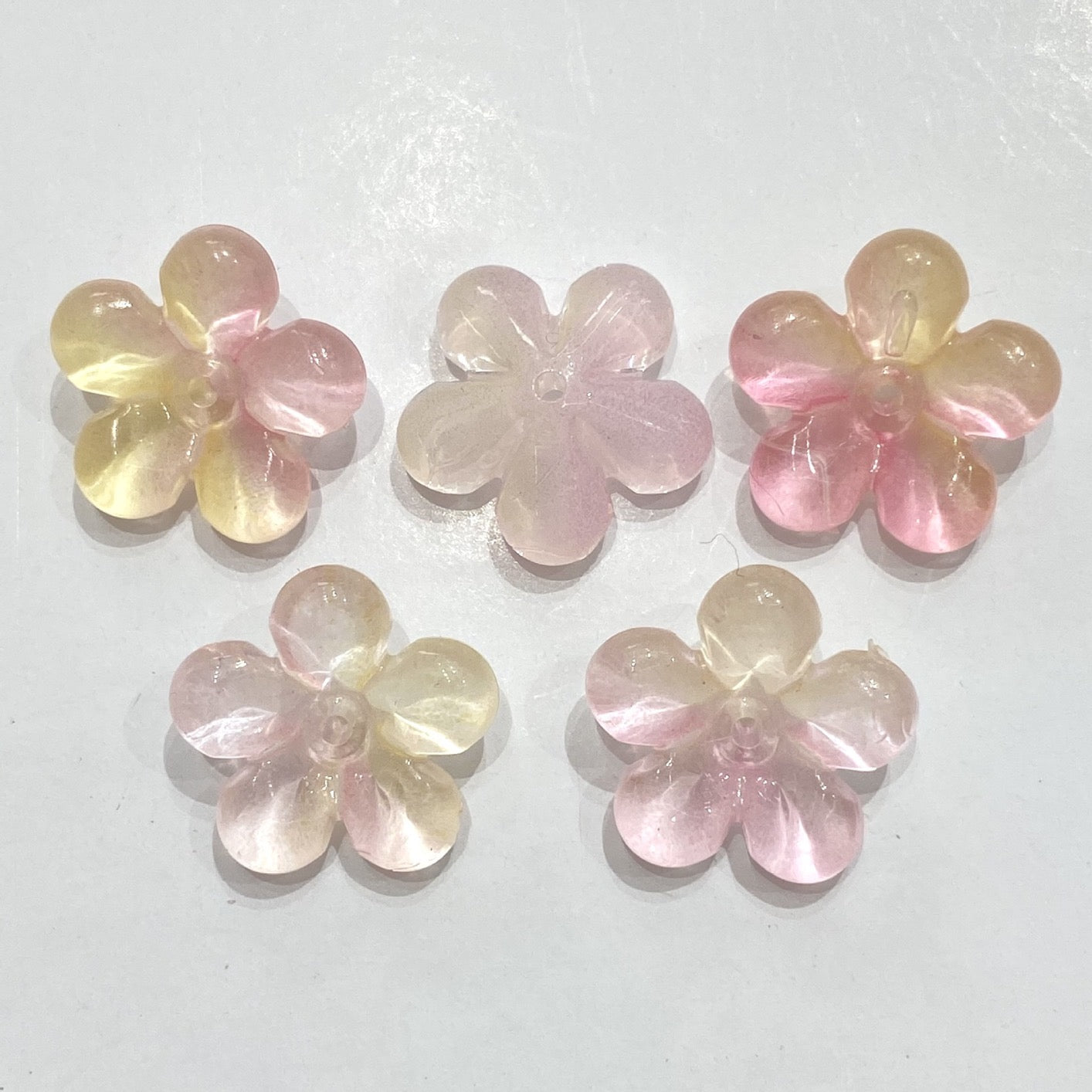 22mm Five-Petal Flower Two-Color Gradient 100g/bag