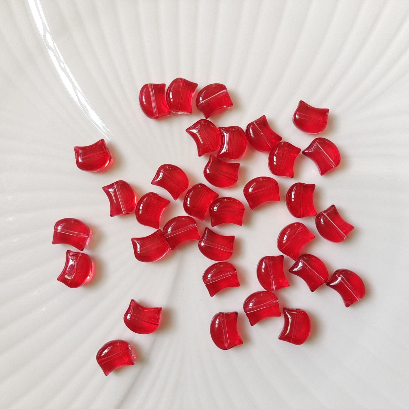 10*8mm Cat Head Glass Beads Handmade Diy Jewelry Accessories 100g/bag