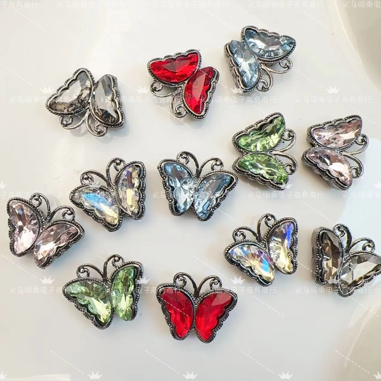 16*19mm Zircon hollow butterfly multi-color multi-hollow DIY handmade
