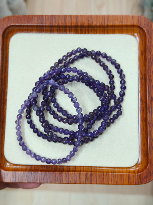 Amethyst Bracelet 4mm
