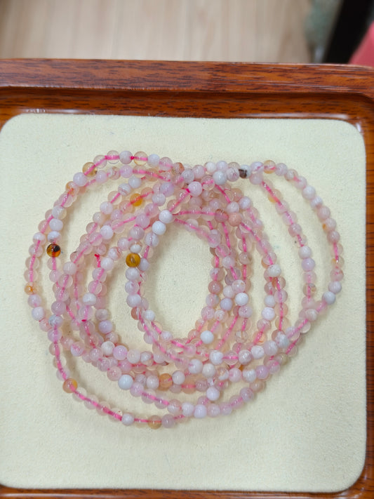 Flower Agate Bracelet 3mm