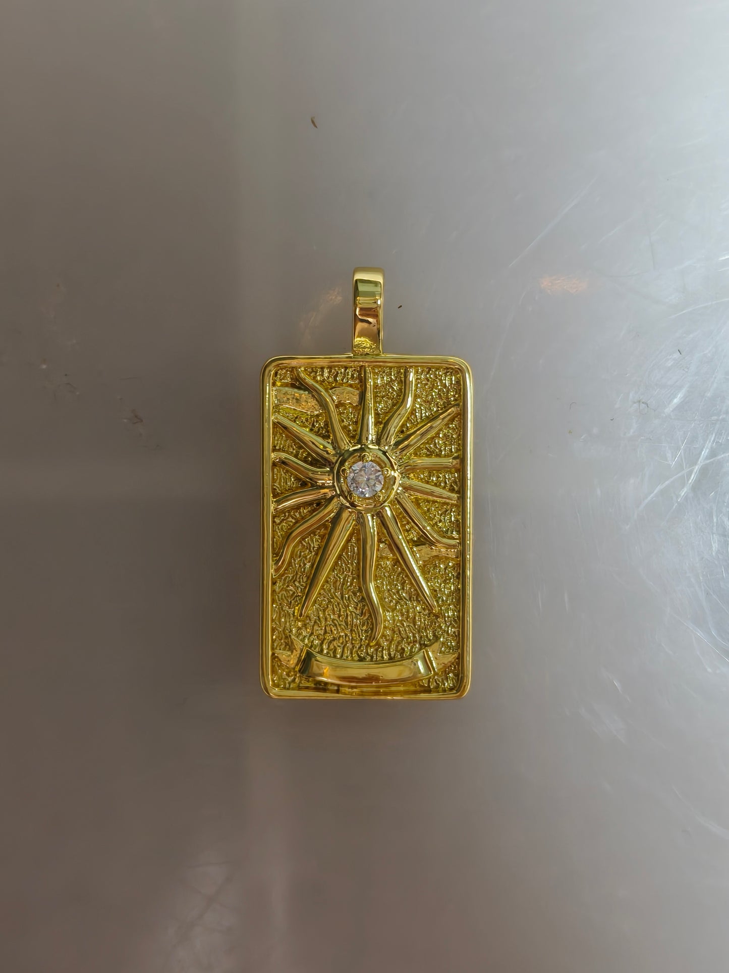 22 Ace Tarot Pendants | Fully Set with Rhinestones & Colorfast Electroplated Gold