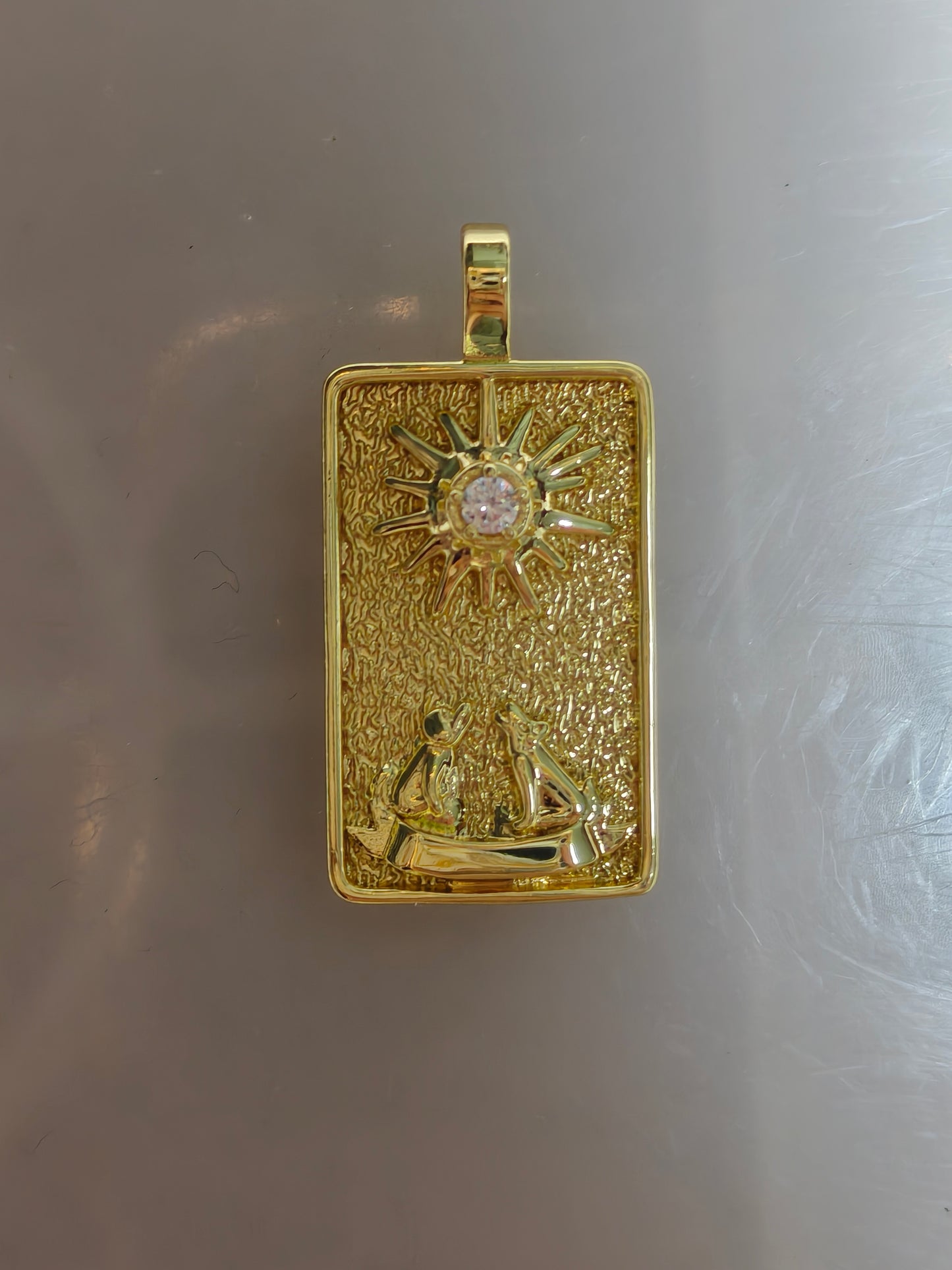 22 Ace Tarot Pendants | Fully Set with Rhinestones & Colorfast Electroplated Gold