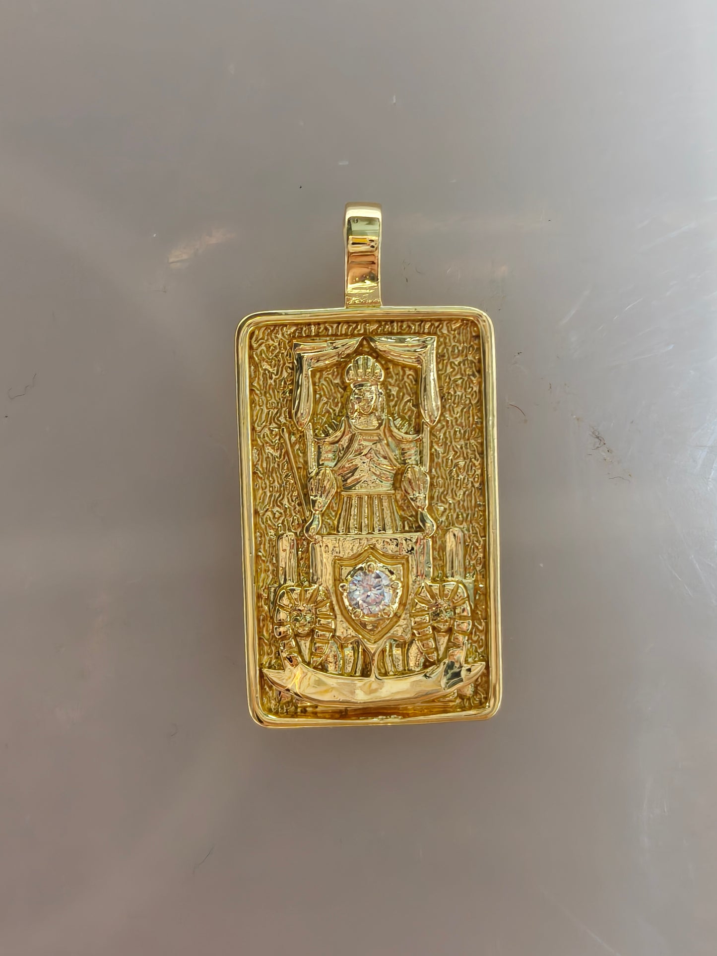 22 Ace Tarot Pendants | Fully Set with Rhinestones & Colorfast Electroplated Gold