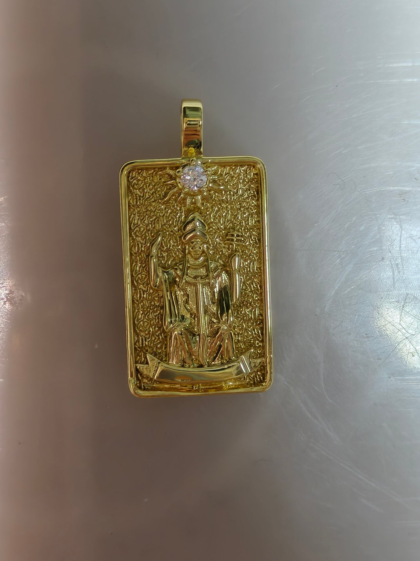 22 Ace Tarot Pendants | Fully Set with Rhinestones & Colorfast Electroplated Gold