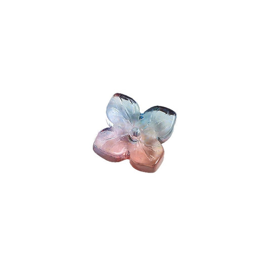 10mm Four-Leaf Clover Glass Flower Hydrangea Spacer Handmade DIY Accessories 100g/bag
