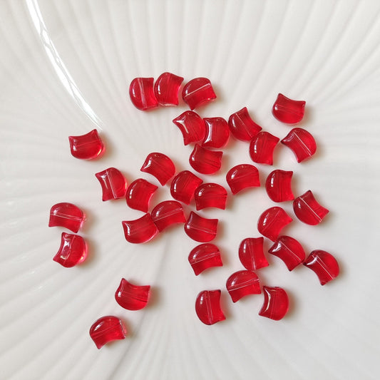 10*8mm Cat Head Glass Beads Handmade Diy Jewelry Accessories  100g/bag
