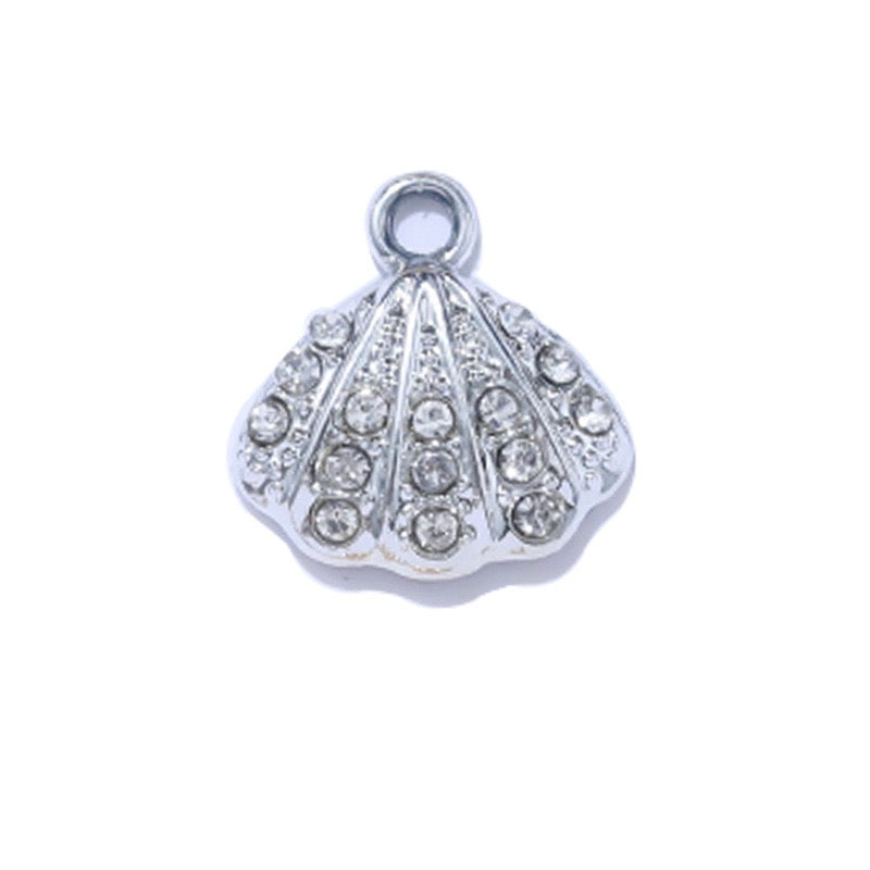 Alloy Shell Starfish Marine Life Pendant DIY Accessories 15 x 20mm