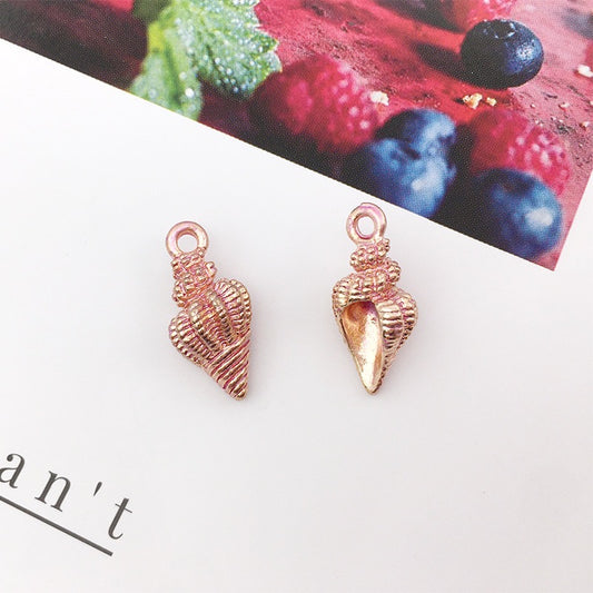 Alloy Conch Marine Life Pendant DIY Accessories 9 x 19mm