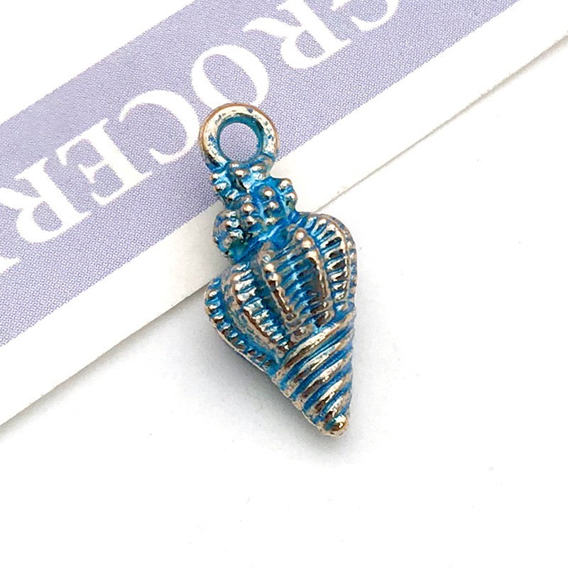 Alloy Conch Marine Life Pendant DIY Accessories 9 x 19mm