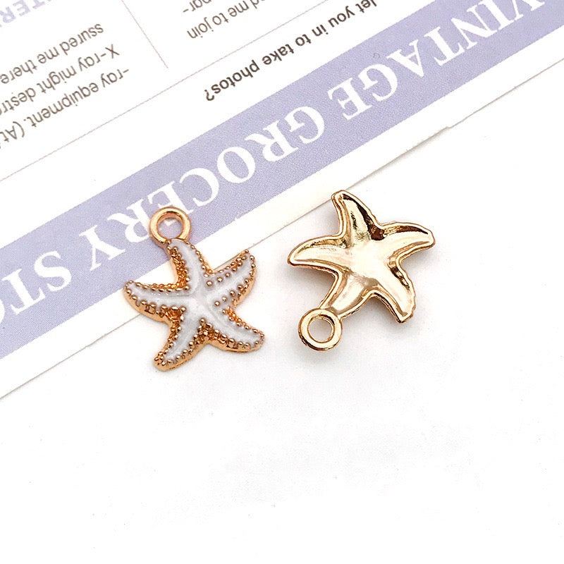 Alloy Starfish Marine Life Pendant DIY Accessories