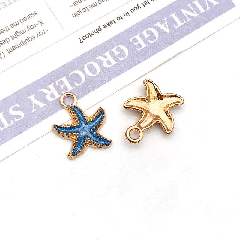 Alloy Starfish Marine Life Pendant DIY Accessories