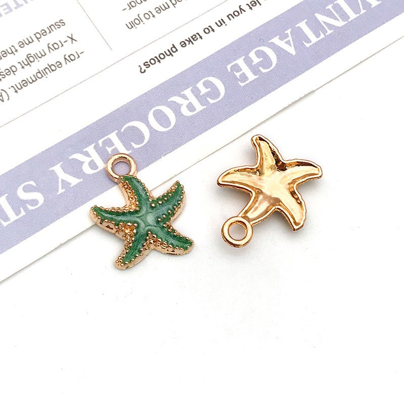 Alloy Starfish Marine Life Pendant DIY Accessories