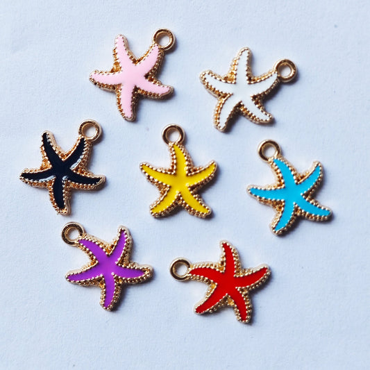 Alloy Starfish Marine Life Pendant DIY Accessories