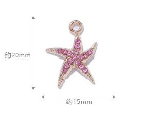 Alloy Starfish Marine Life Pendant DIY Accessories